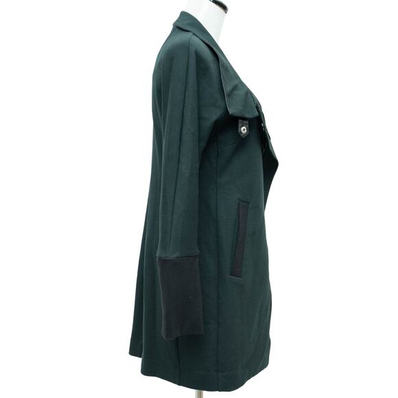 CAbi Forest Green Asymmetrical Renaissance Jacket Coat Size XS - Picture 5 of 11